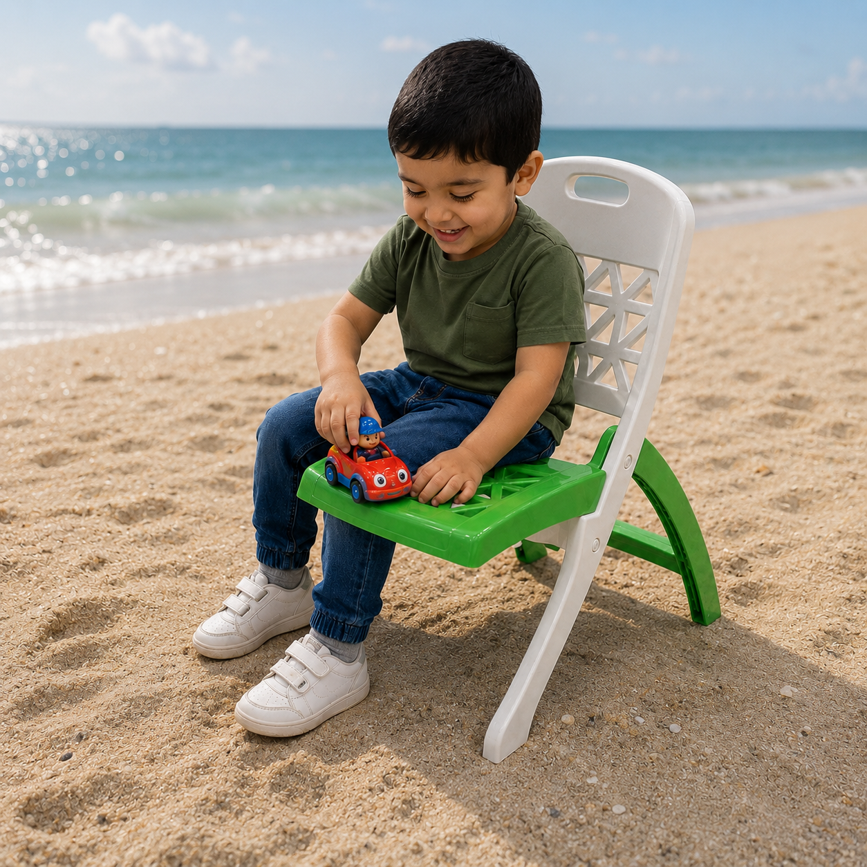 كرسي بحر بلاستيكي قابل للطي | Folding Beach Chair
