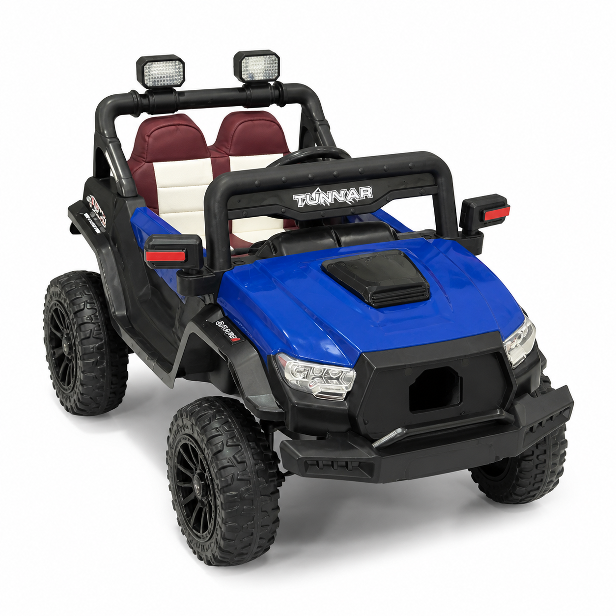سيارة أطفال كهربائية زرقاء للطرق الوعرة بمقعدين | Kids Electric Buggy
