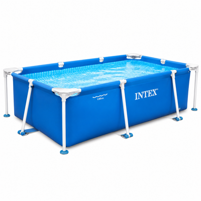 سبح INTEX بإطار معدني مستطيل بحجم 2.20m × 1.50m × 60cm