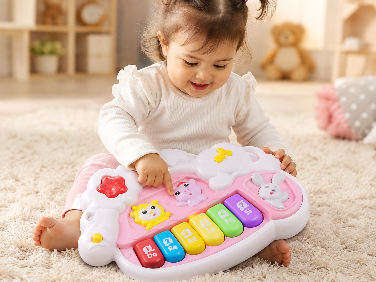 بيانو موسيقي للأطفال متعدد الوظائف | Fun Multi-Functional Animal Piano