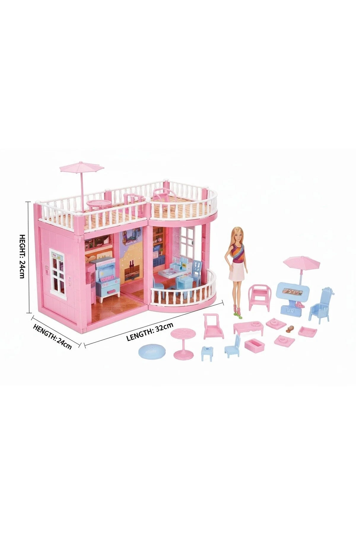 بيت الدمى باربي – Barbie Villa Series (DIY Assemble Game)