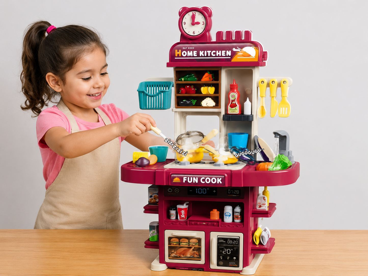 مطبخ ألعاب للأطفال | Spray Kitchen Home Kitchen Toy Set