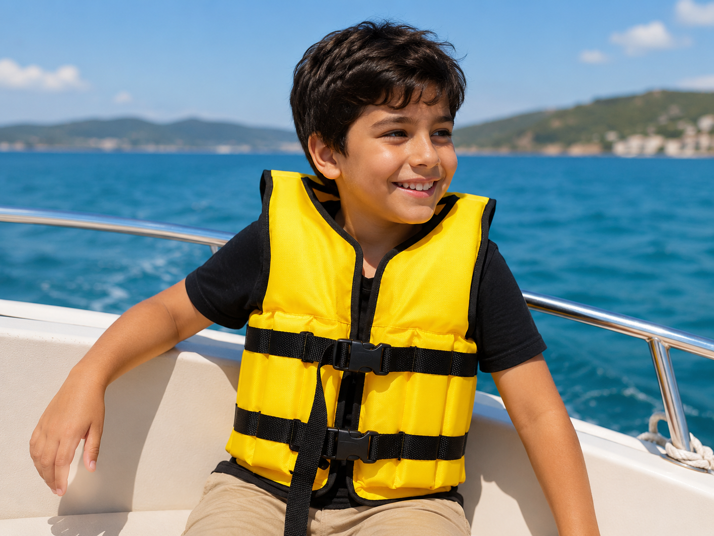 سترة نجاة للأطفال باللون الأصفر | Yellow Kids Life Jacket
