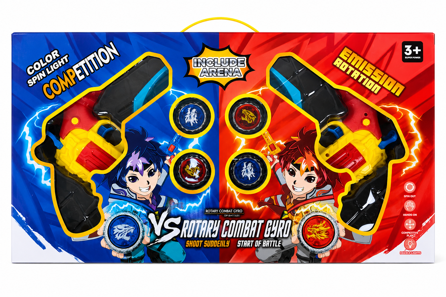لعبة النزال الدوار للأطفال Beyblade Battle Set | Rotary Combat Gyro Battle Toy Set