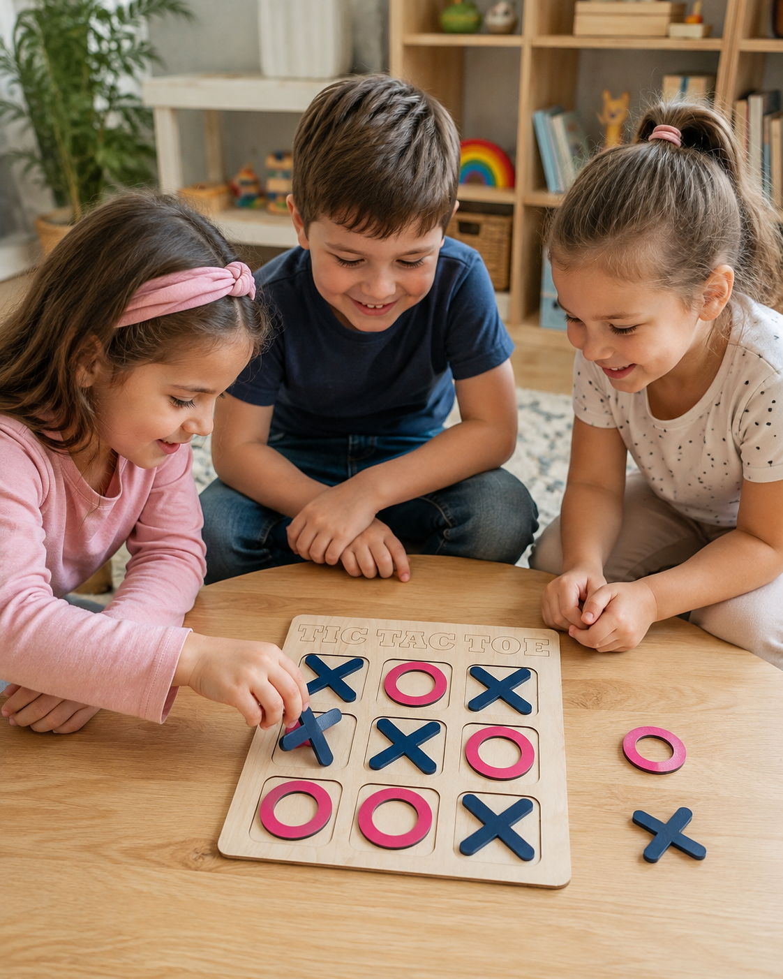 لعبة إكس أو خشبية | Wooden Tic Tac Toe Game