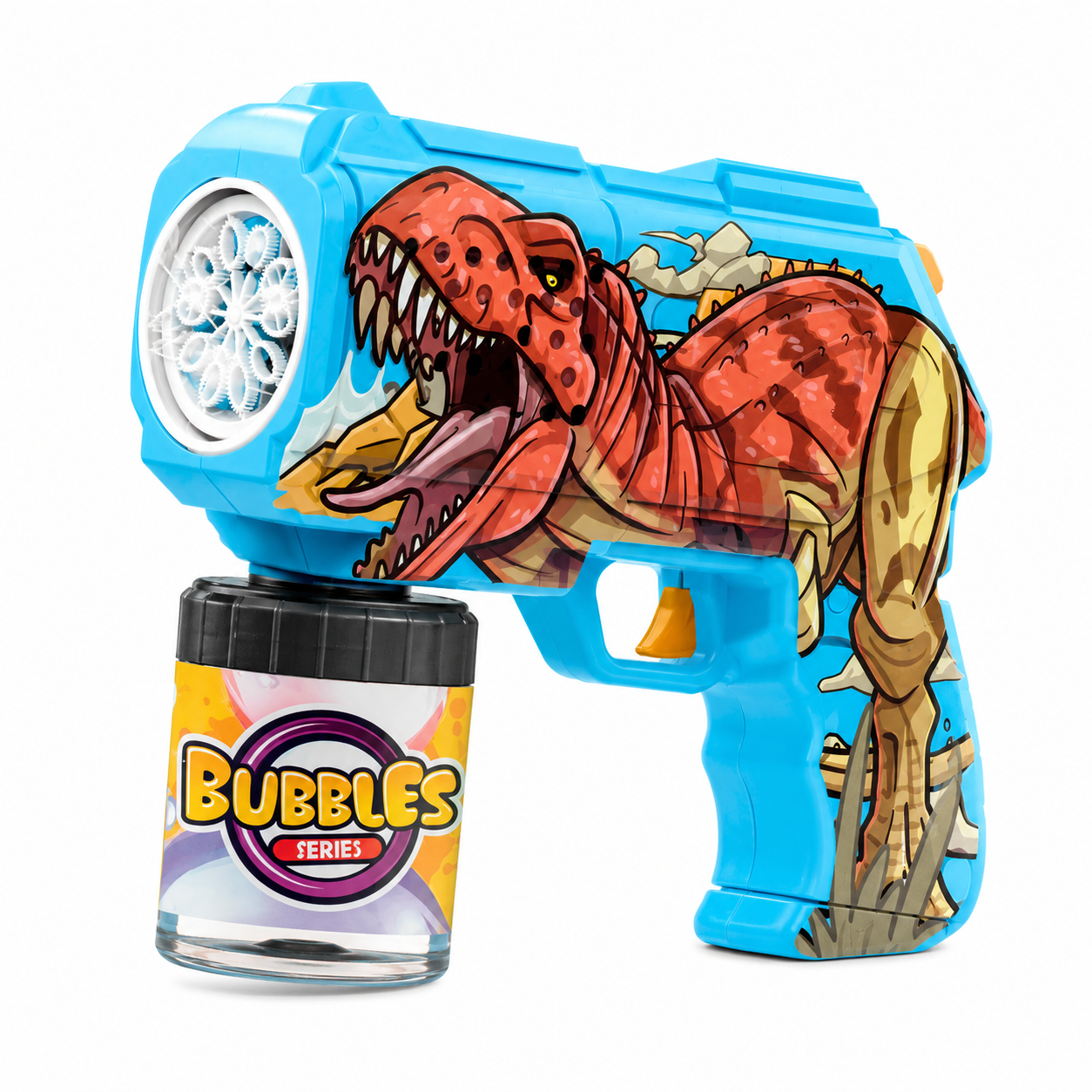 مسدس فقاعات كهربائي شكل ديناصور +3 سنوات | Dinosaur Electric Bubble Gun