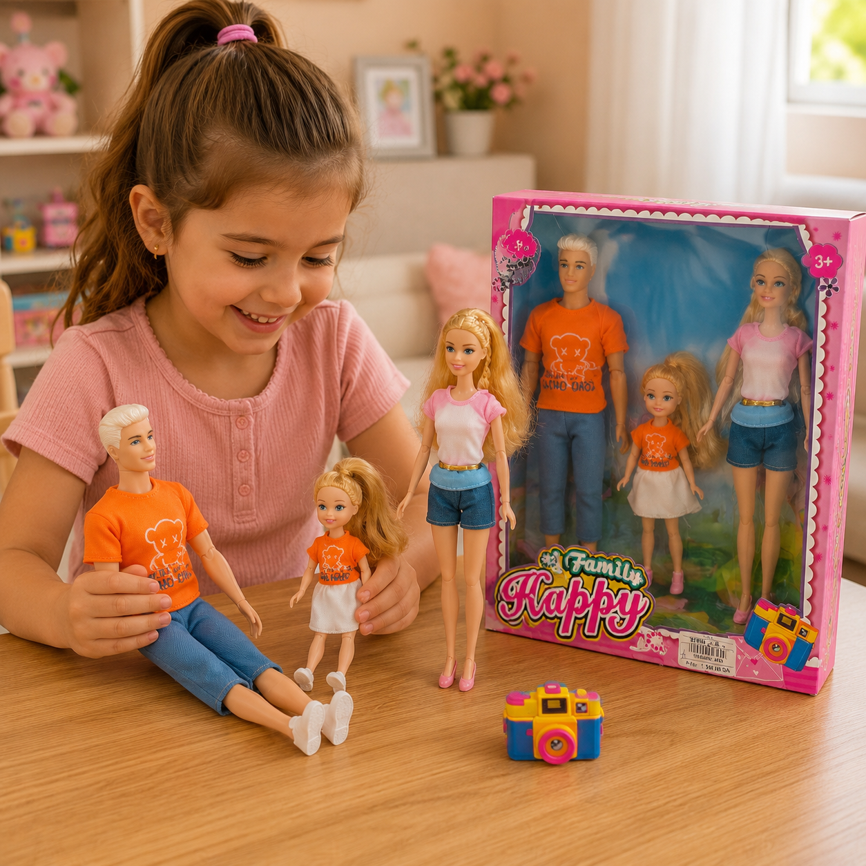 طقم دمى العائلة | Family Happy Doll Set
