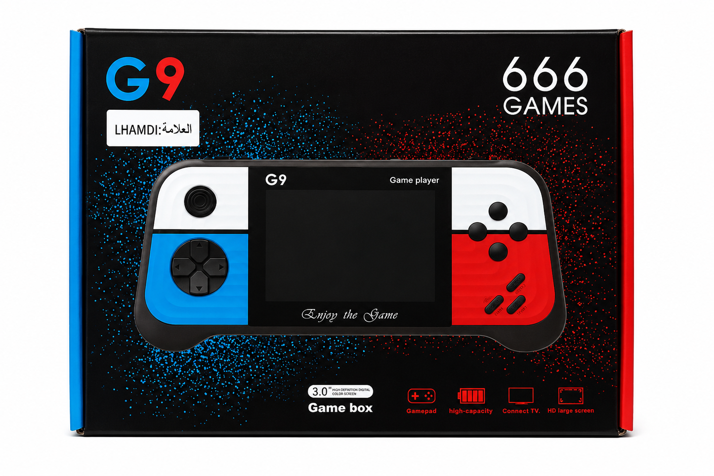 جهاز ألعاب محمول G9 يحتوي على 666 لعبة | G9 Handheld Game Console – 666 Games