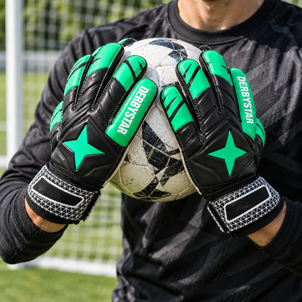 قفازات حارس مرمى DERBYSTAR – مقاس 7 | DERBYSTAR Goalkeeper Gloves