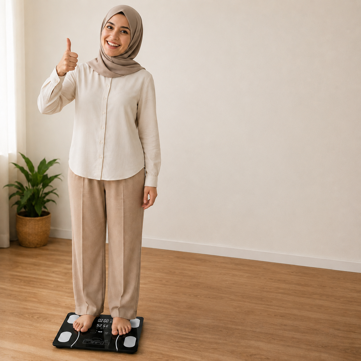 ميزان إلكتروني ذكي بالبلوتوث وتطبيق للهاتف | Smart Bathroom Scale