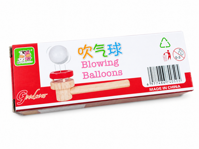 لعبة خشبية لنفخ الكرة Goodcow | Goodcow Wooden Blowing Balloons Toy