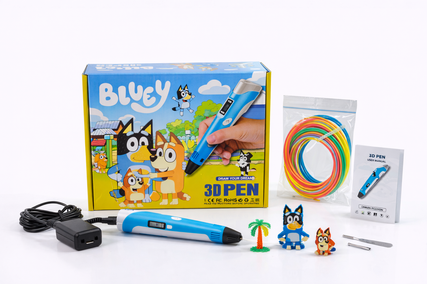 قلم الطباعة ثلاثي الأبعاد للأطفال – 3D Pen Bluey