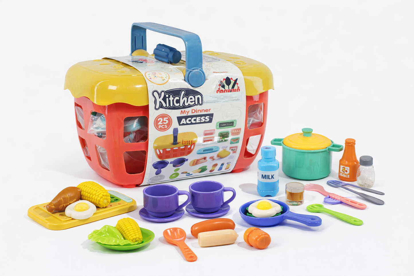 مجموعة أدوات المطبخ للأطفال – Kitchen My Dinner (25 قطعة)