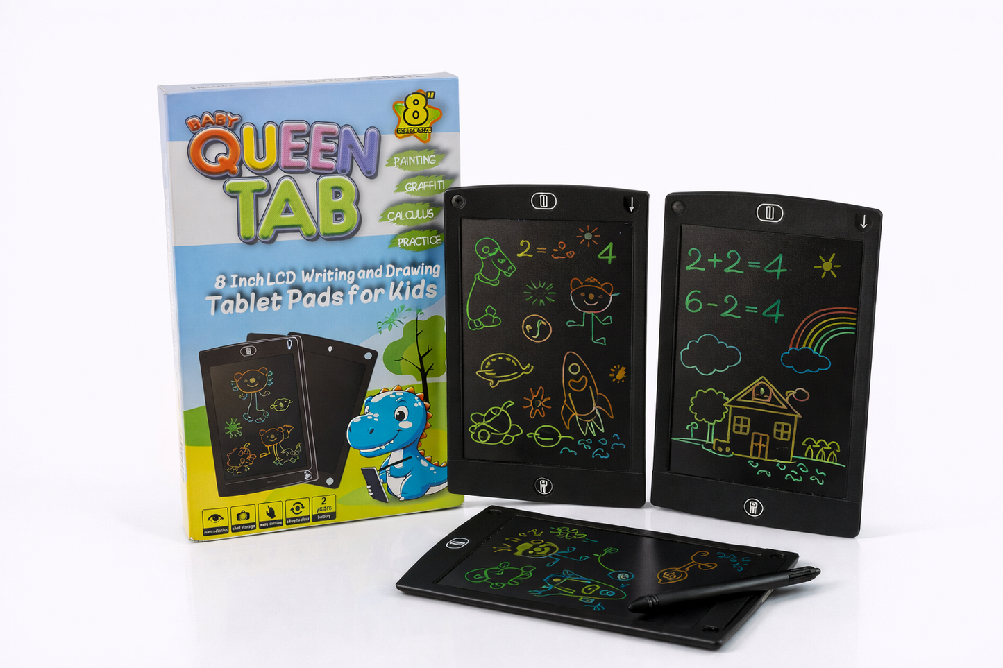 لوح الكتابة والرسم الإلكتروني للأطفال – Queen Tab 8 إنش