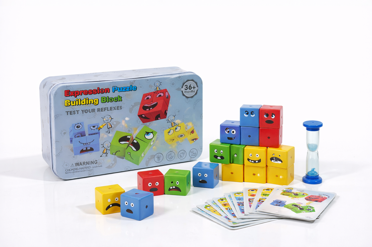 لعبة تركيب تعابير الوجه للأطفال – Expression Puzzle Blocks