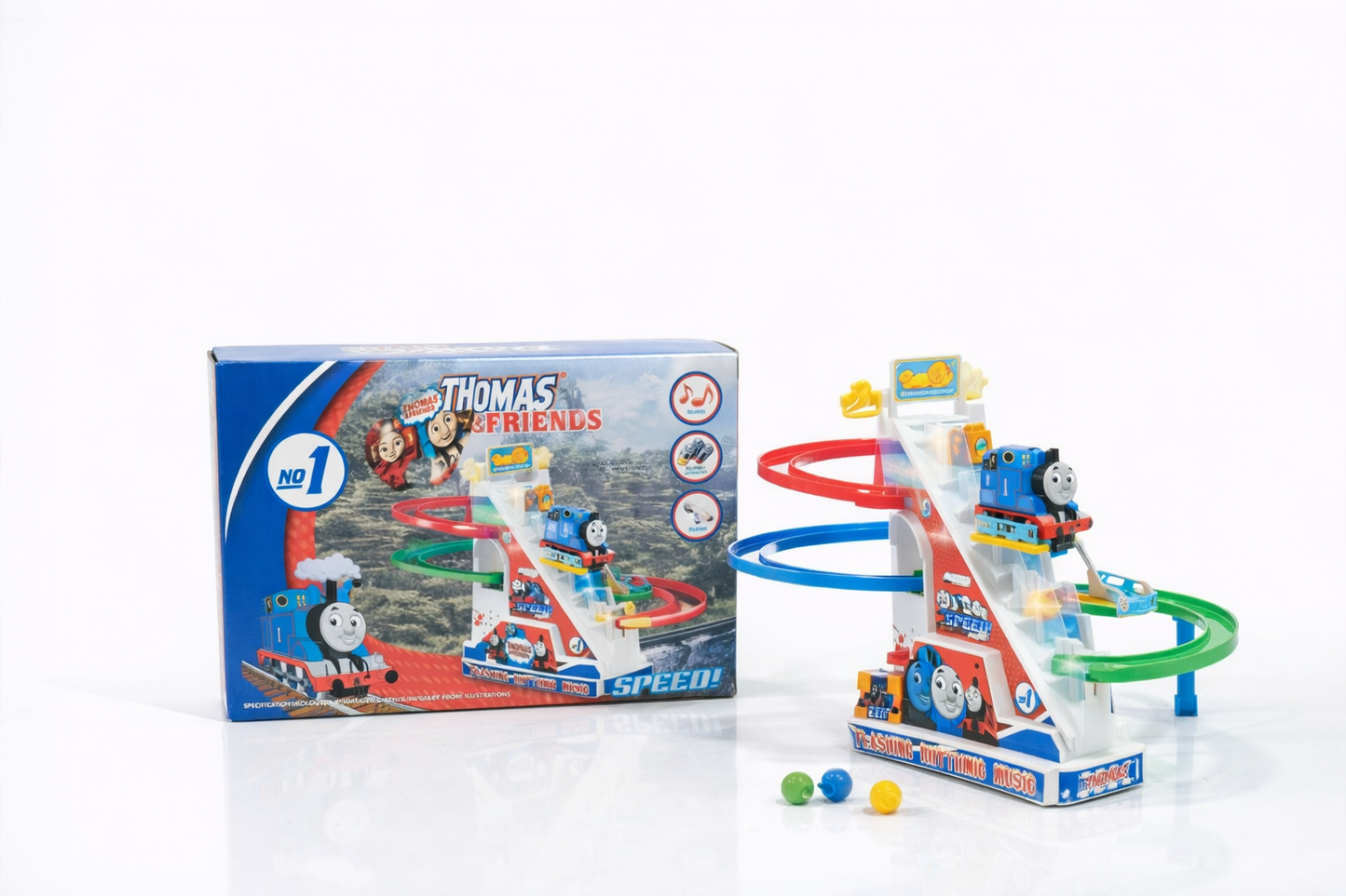 لعبة قطار توماس مع مسار حلزوني مضيء – Thomas & Friends Spiral Track Train Toy