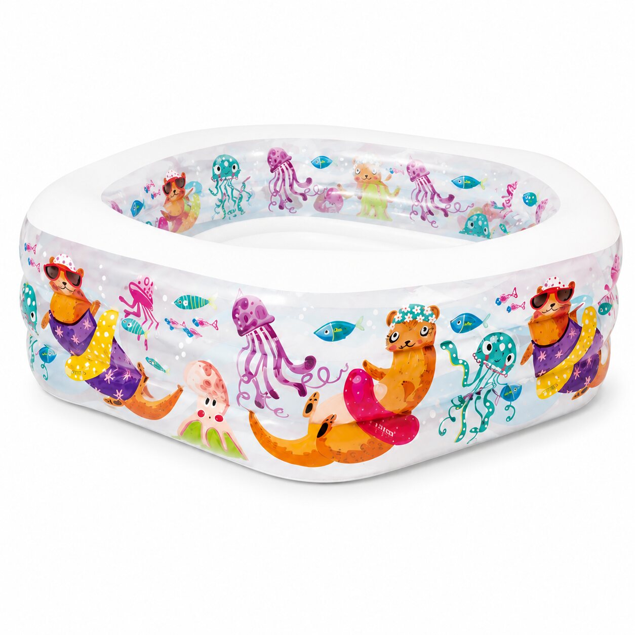 مسبح INTEX للأطفال برسومات بحرية | INTEX Wet Set Sea Animals Inflatable Pool 1.91m × 1.78m × 61cm