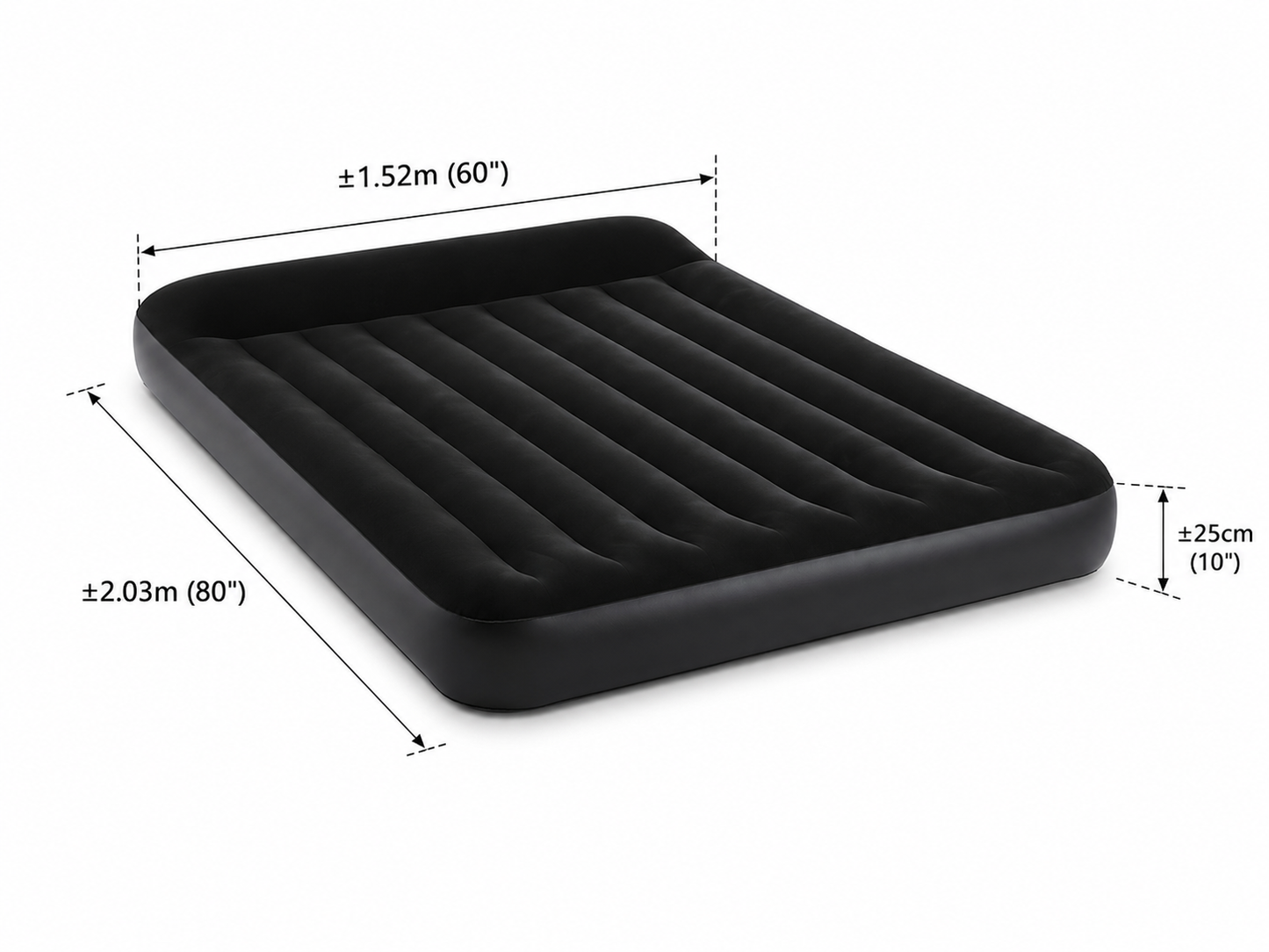 مرتبة هوائية INTEX Dura-Beam لشخصين مع مضخة USB | INTEX Dura-Beam Standard Air Mattress with USB Pump