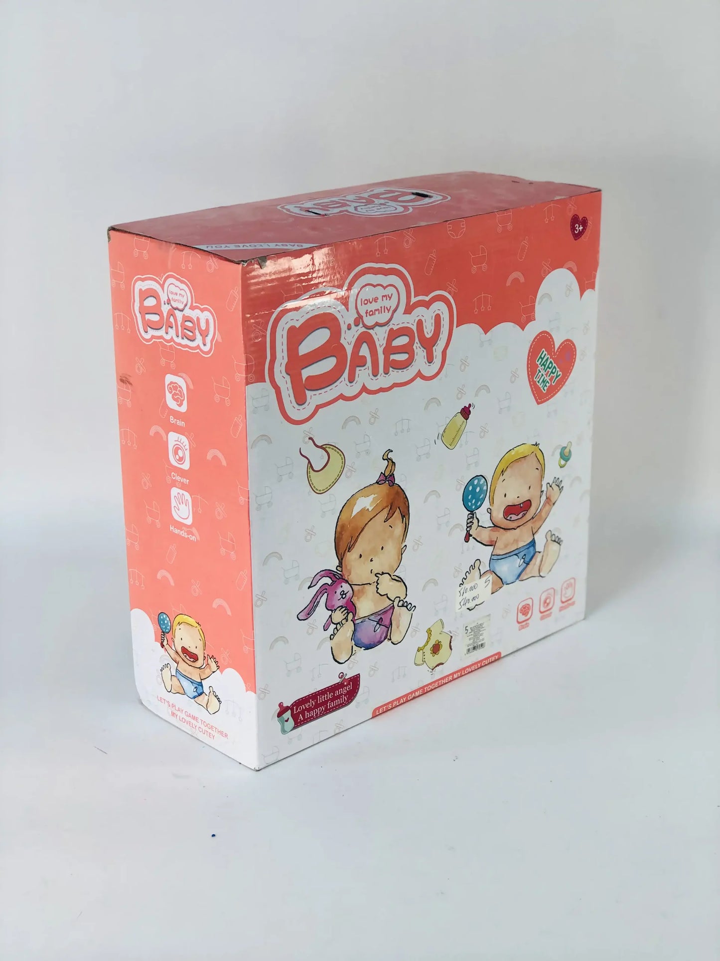 دمية الطفلة الوردية مع إكسسوارات Pink Baby Doll