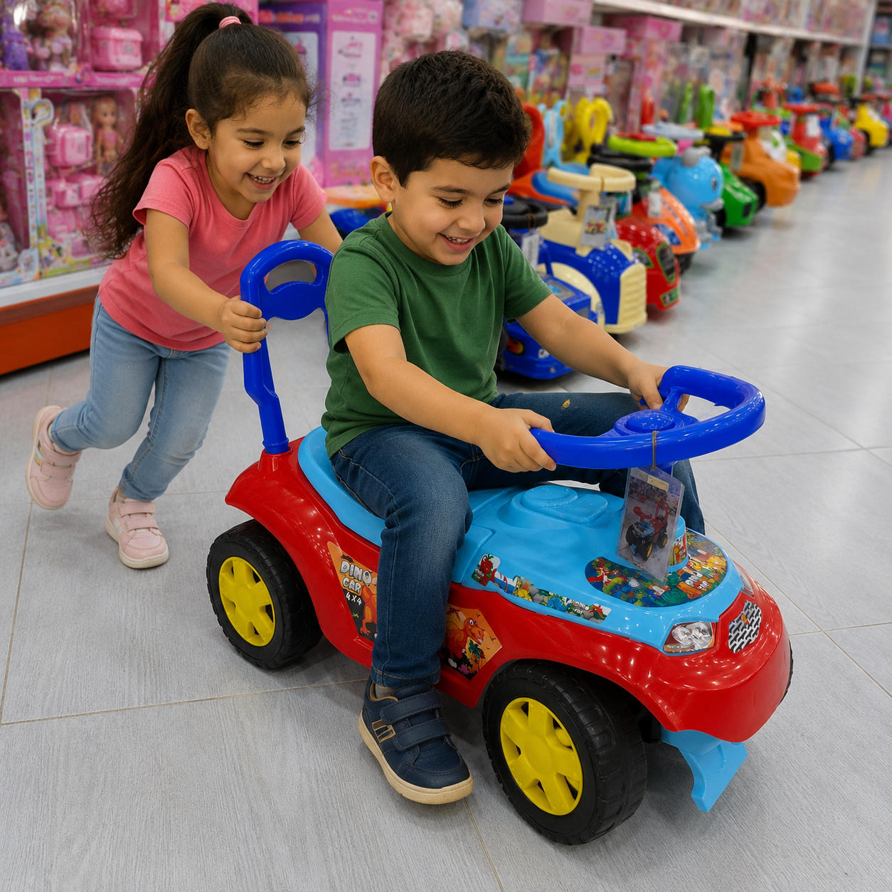 سيارة دفع للأطفال ديناصور 4×4 | Dino Car 4x4 Ride On