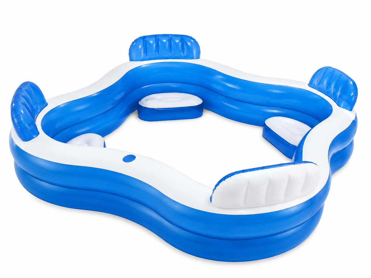 مسبح INTEX عائلي قابل للنفخ مع مقاعد مريحة بحجم 2.29m × 2.29m × 66cm | INTEX Family Lounge Pool