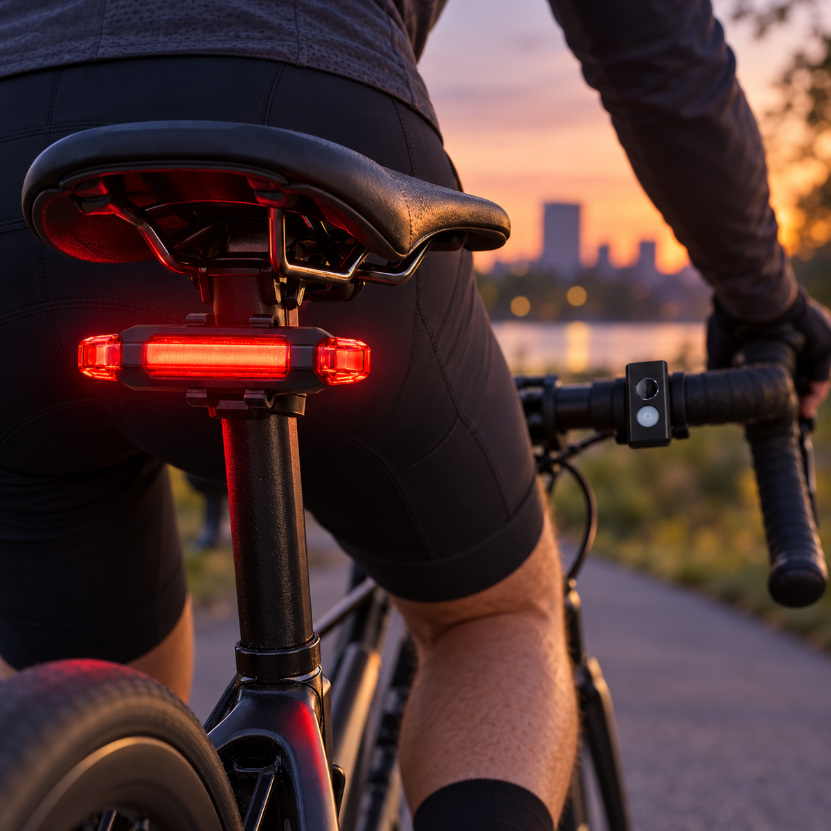 ضوء دراجة قابل للشحن 7188 بـ3 أوضاع إضاءة | 7188 Rechargeable Bicycle Light