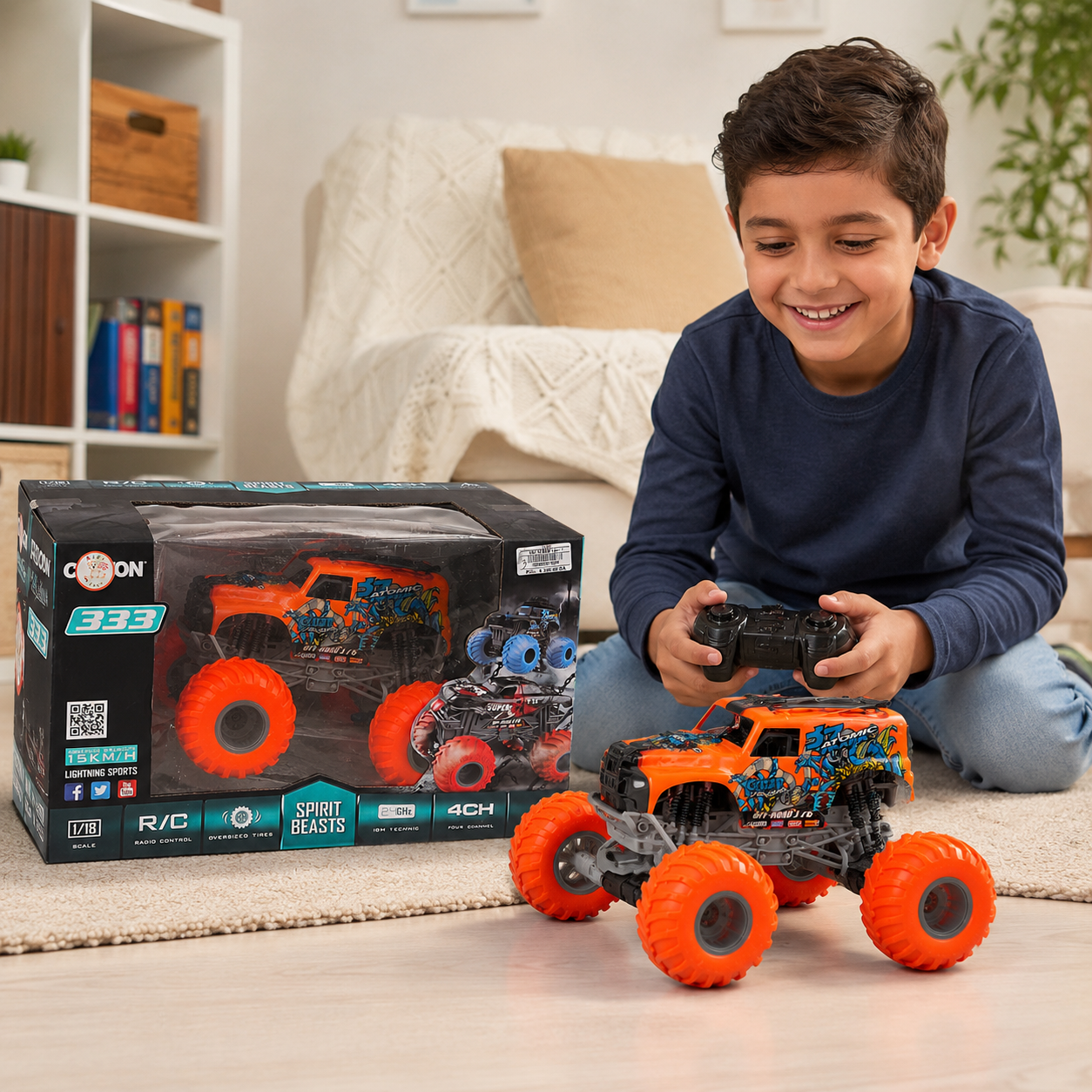 سيارة ضخمة بالريموت كنترول 333 Spirit Beasts R/C Off-Road Car