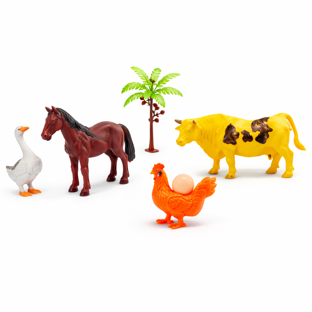 عبة حيوانات المزرعة للأطفال – Farm Animals Play Set لعبة تعليمية ممتعة تساعد الأطفال على اكتشاف عالم الحيوانات بطريقة مسلية ومفيدة