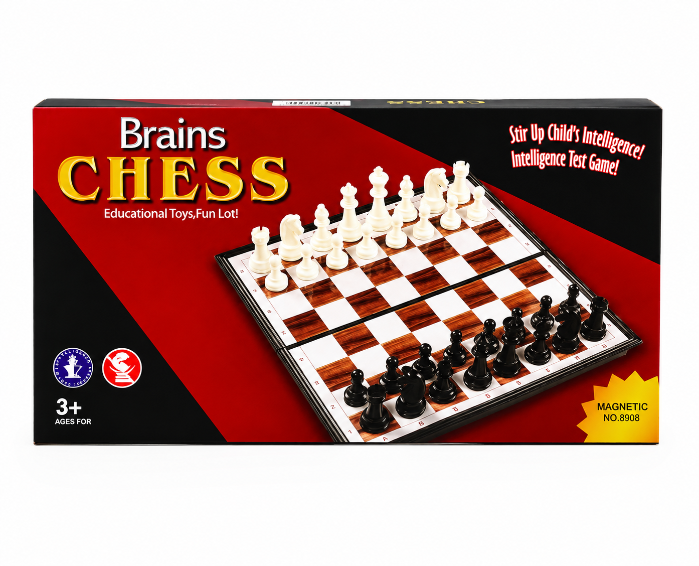 عبة الشطرنج التعليمية للأطفال والكبار | Brains Chess Educational Board Game