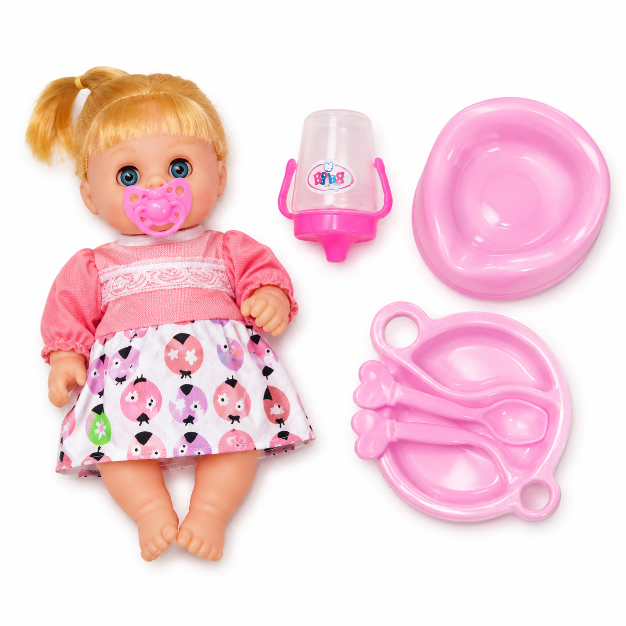 دمية الأطفال الرائعة مع الإكسسوارات | Lovely Baby Doll with Accessories