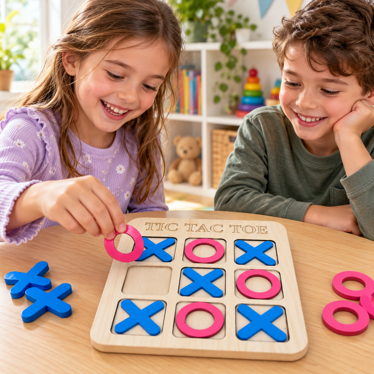 لعبة إكس أو خشبية Tic Tac Toe 2 | Wooden Tic Tac Toe