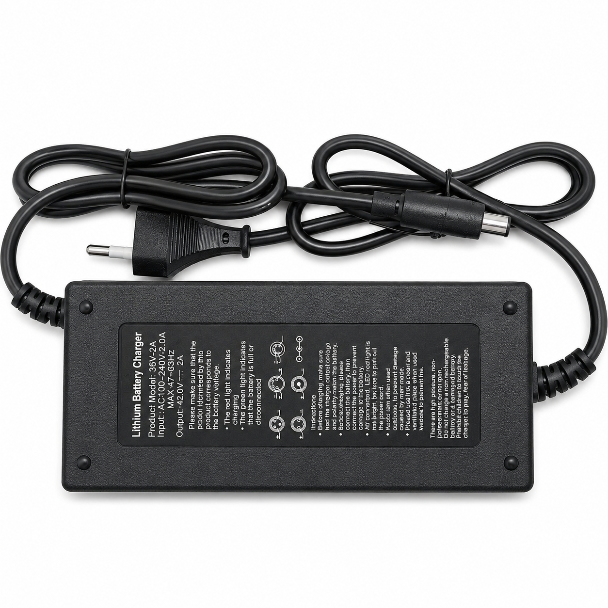 شاحن بطارية ليثيوم 42V 2A Lithium Battery Charger