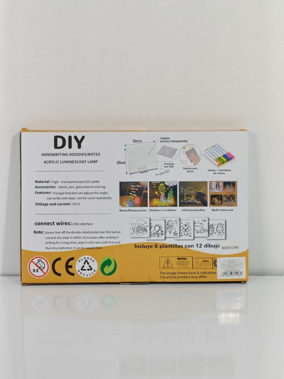 مصباح كتابة مضيء أكريليك – DIY Acrylic LED Lamp