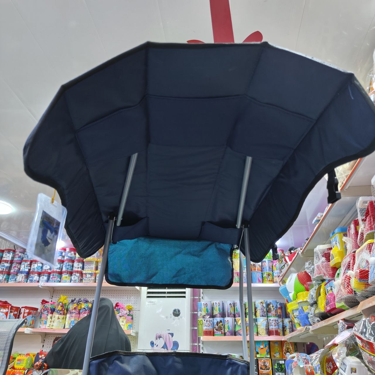 كرسي رحلات قابل للطي مع مظلة | Folding Camping Chair with Canopy