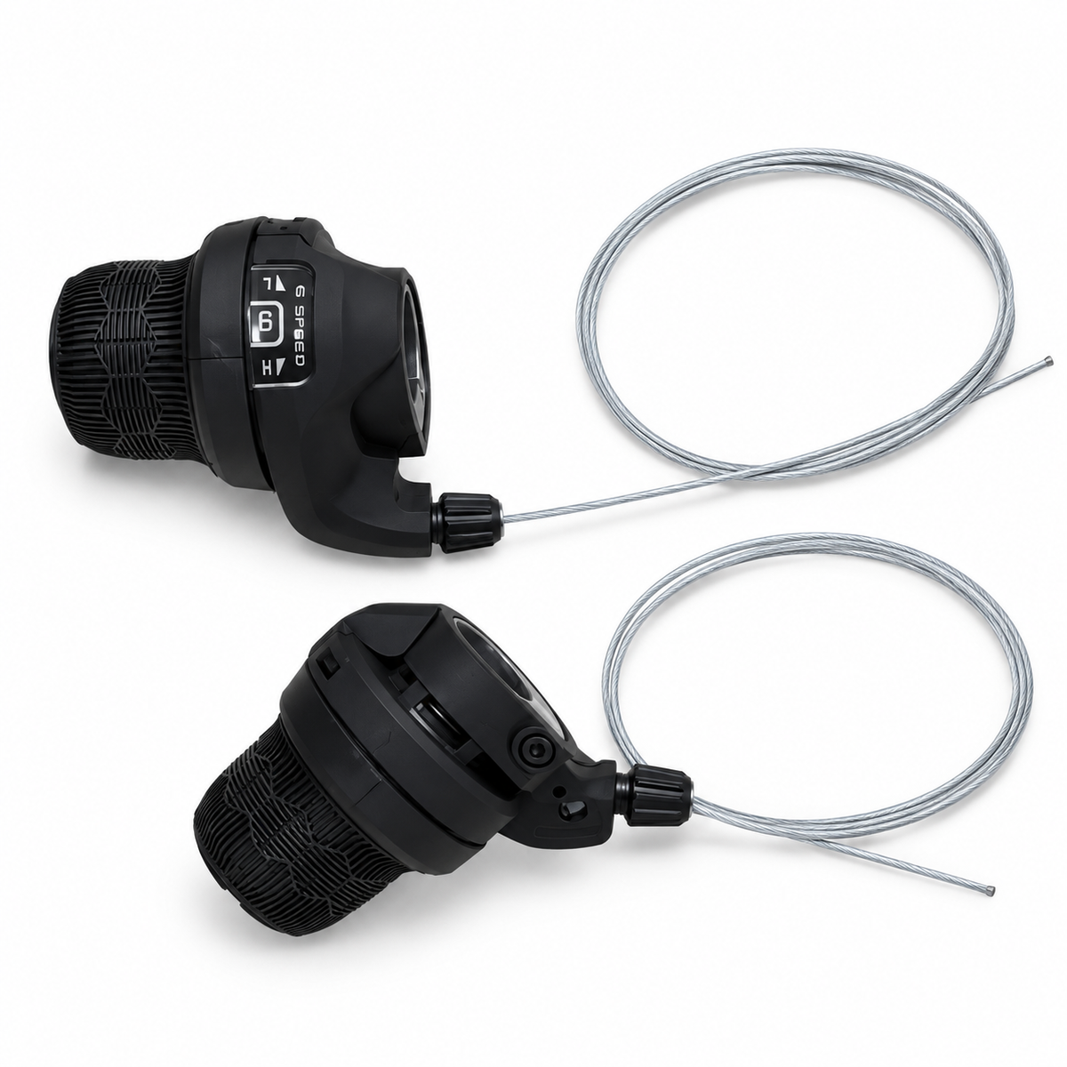 زوج مبدلات سرعات دورانية مع كابلات | Twist Grip Gear Shifters Pair with Cables