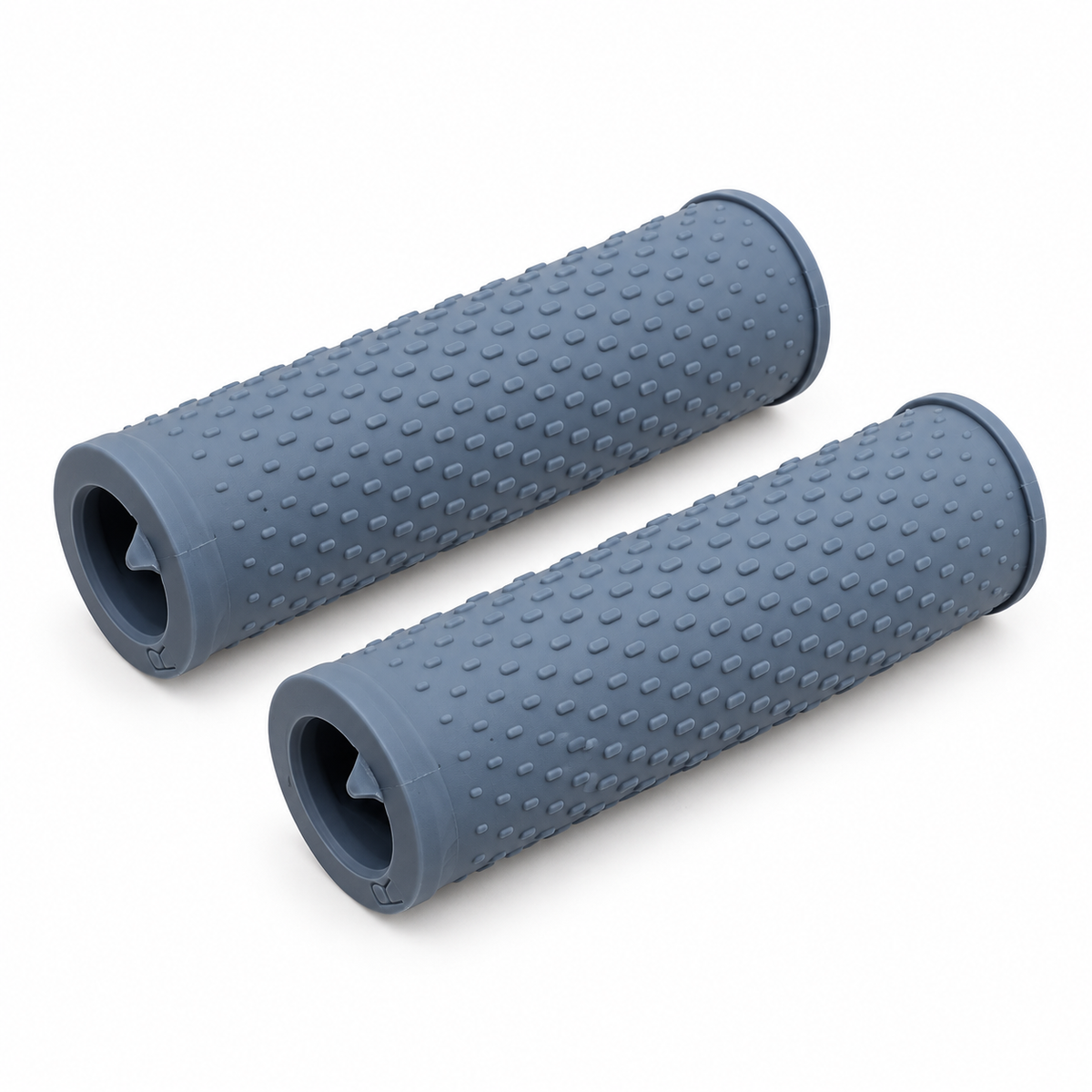 زوج مقابض مطاطية رمادية للدراجة | Grey Rubber Handlebar Grips Pair