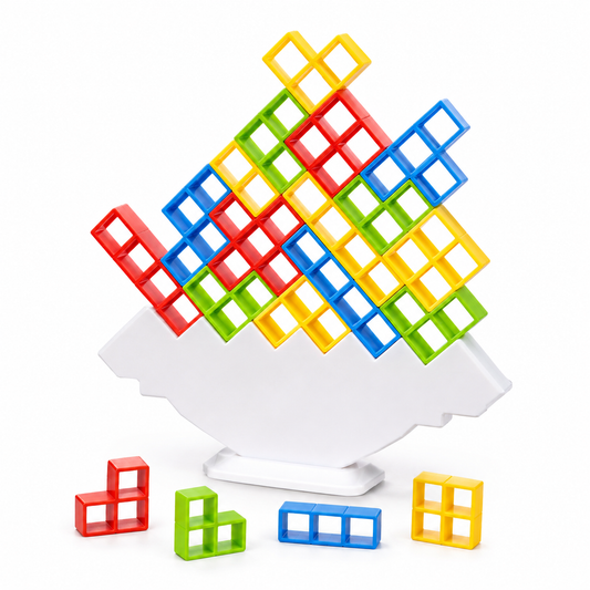 لعبة تتريس ثلاثية الأبعاد للتوازن 16 قطعة | Tetris 3D Balance Tower Game 16 PCS