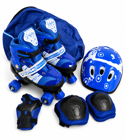 طقم حذاء تزلج مع معدات حماية | Kids Roller Skates Protective Set