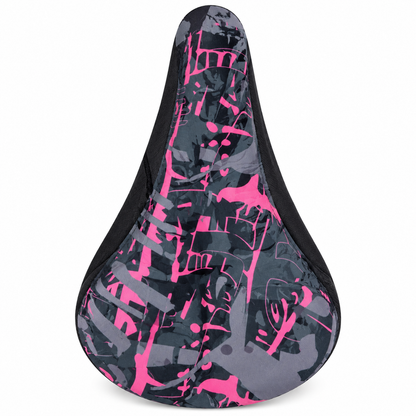 غطاء كرسي دراجة 4014-144 – أسود ووردي Bicycle Saddle Cover 4014-144 Black & Pink