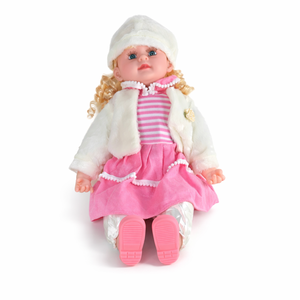 دمية أطفال أنيقة للبنات – Elegant Baby Doll for Girls لعبة رائعة بتصميم جميل تضيف لمسة من المرح والنعومة إلى وقت اللعب اليومي