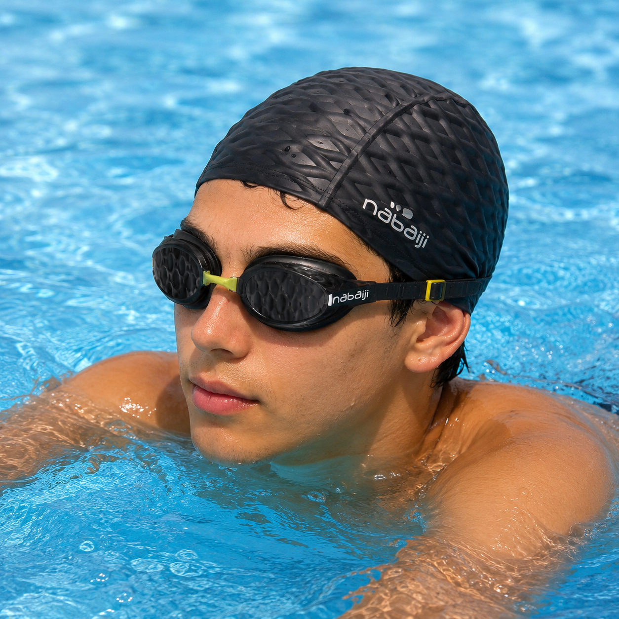 قبعة سباحة | Decathlon Nabaiji Waffle Swimming Cap