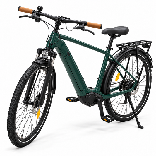 دراجة كهربائية Riverside بإطار عالٍ ومحرك مركزي – أخضر داكن | Riverside Mid-Drive E-Bike (High Frame)