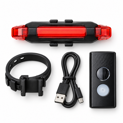 ضوء دراجة قابل للشحن 7188 بـ3 أوضاع إضاءة | 7188 Rechargeable Bicycle Light
