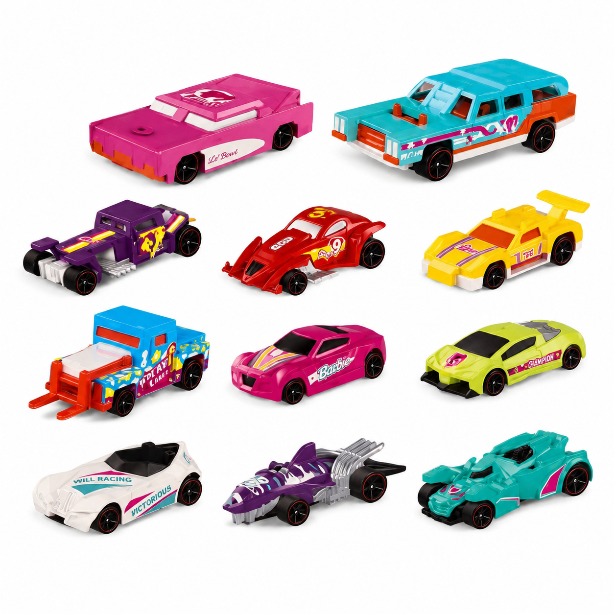مجموعة سيارات صغيرة 20 قطعة للأطفال Alloy Cars Set
