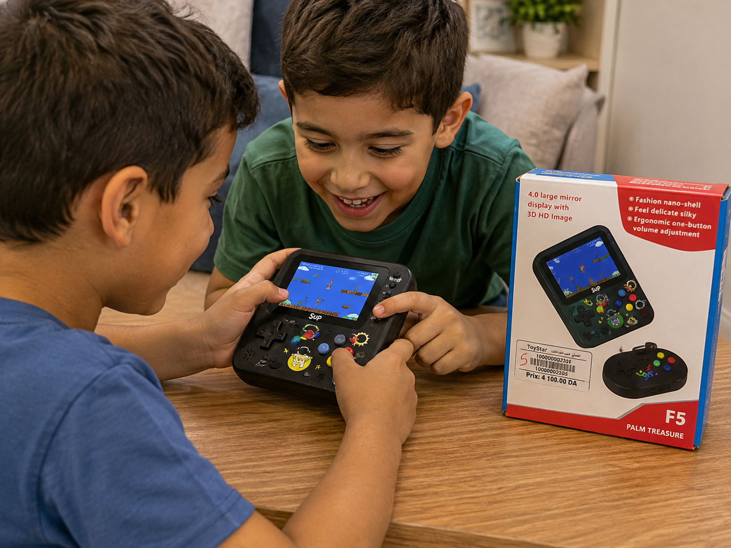 جهاز ألعاب محمول F5 Palm Treasure بشاشة 4 بوصة | Handheld Game Console