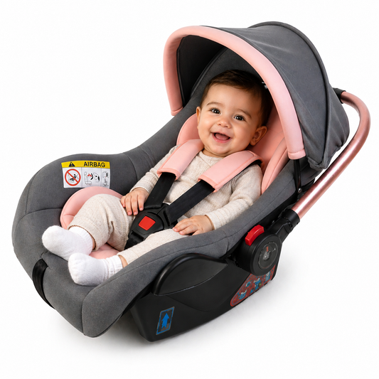 مقعد سيارة للبيبي باللون الوردي – Siège auto bébé pink