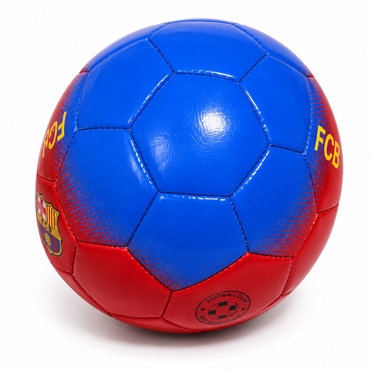 كرة قدم بتصميم FCB أزرق وأحمر | FCB Style Football