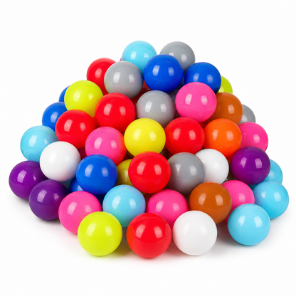 كيس كرات بلاستيكية ملونة 100 قطعة | Colorful Plastic Balls Set 100 PCS