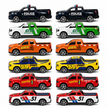 مجموعة سيارات معدنية للأطفال | Die-Cast Toy Cars Set for Kids