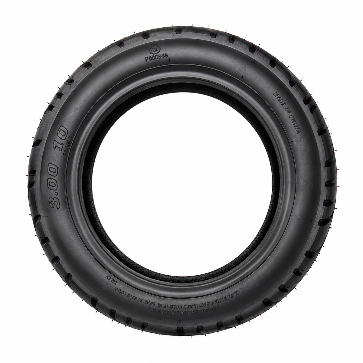عجلة مطاطية للدراجة الكهربائية مقاس 3.00-10 مع شامبريل | Electric Scooter Tyre 3.00-10